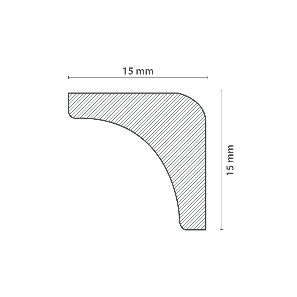 Moldura de Techo | Cornisa A3 (15x15mm) - Imagen 3