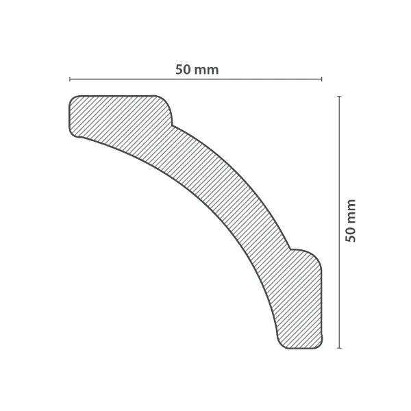 Moldura de Techo | Cornisa A7 (50x50mm) - Imagen 3