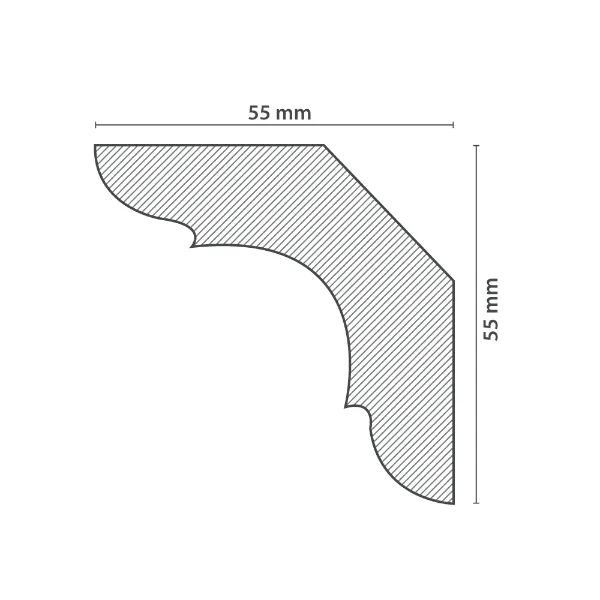 Moldura de Techo | Cornisa C70 (50x50mm) - Imagen 3