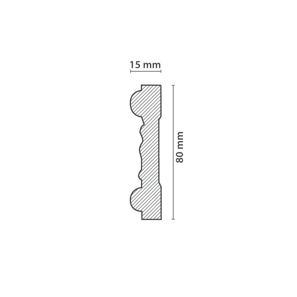 Moldura de Pared | Techo HELLA (15x80mm) - Imagen 4