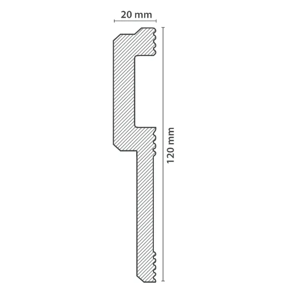 Moldura de Techo | Cornisa NLA (20x120mm) - Imagen 3