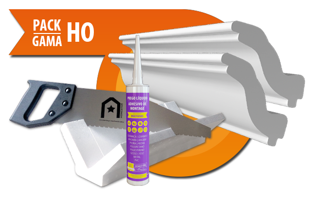 Pack Cornisa Moldura de Techo Pared Ho Adhesivo Ingletera Serrucho Gandia