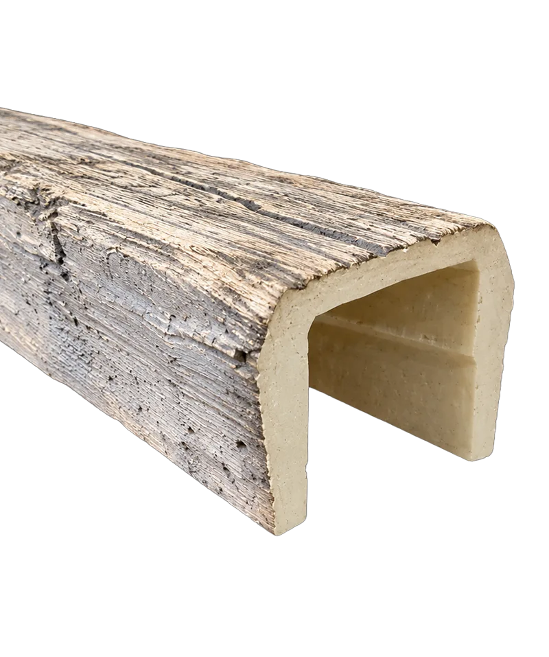 Viga Decorativa Imitación Madera Real 20x13 Gris